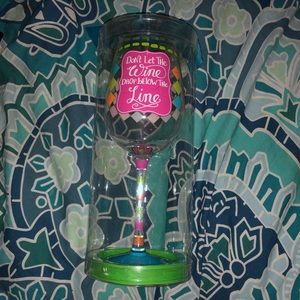 Decorative Multi-Color Wine Glass